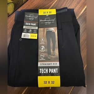 Weatherproof Vintage Men’s Tech Pant Straight Fit Black 32 X 32  NWT